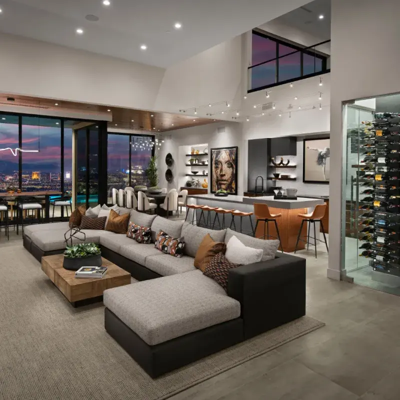 Luxury living room space