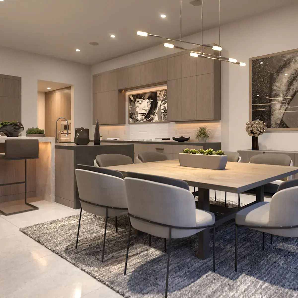 SkyVu 208 - Kitchen and Dining Room