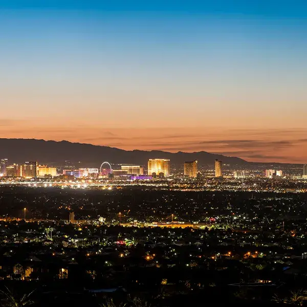 Estate homes overlooking Las Vegas Valley