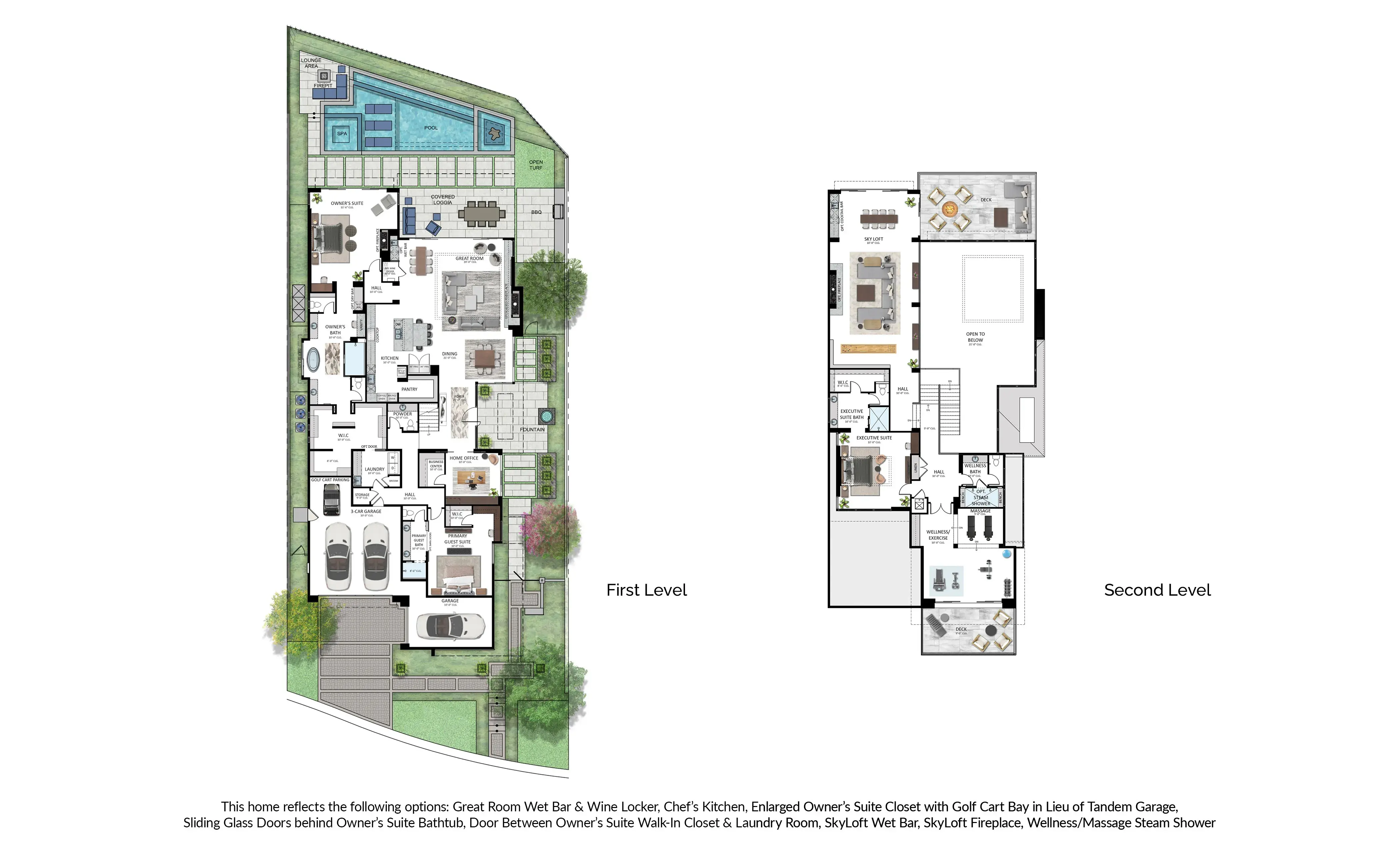 Two Story Floor plan Peninsula