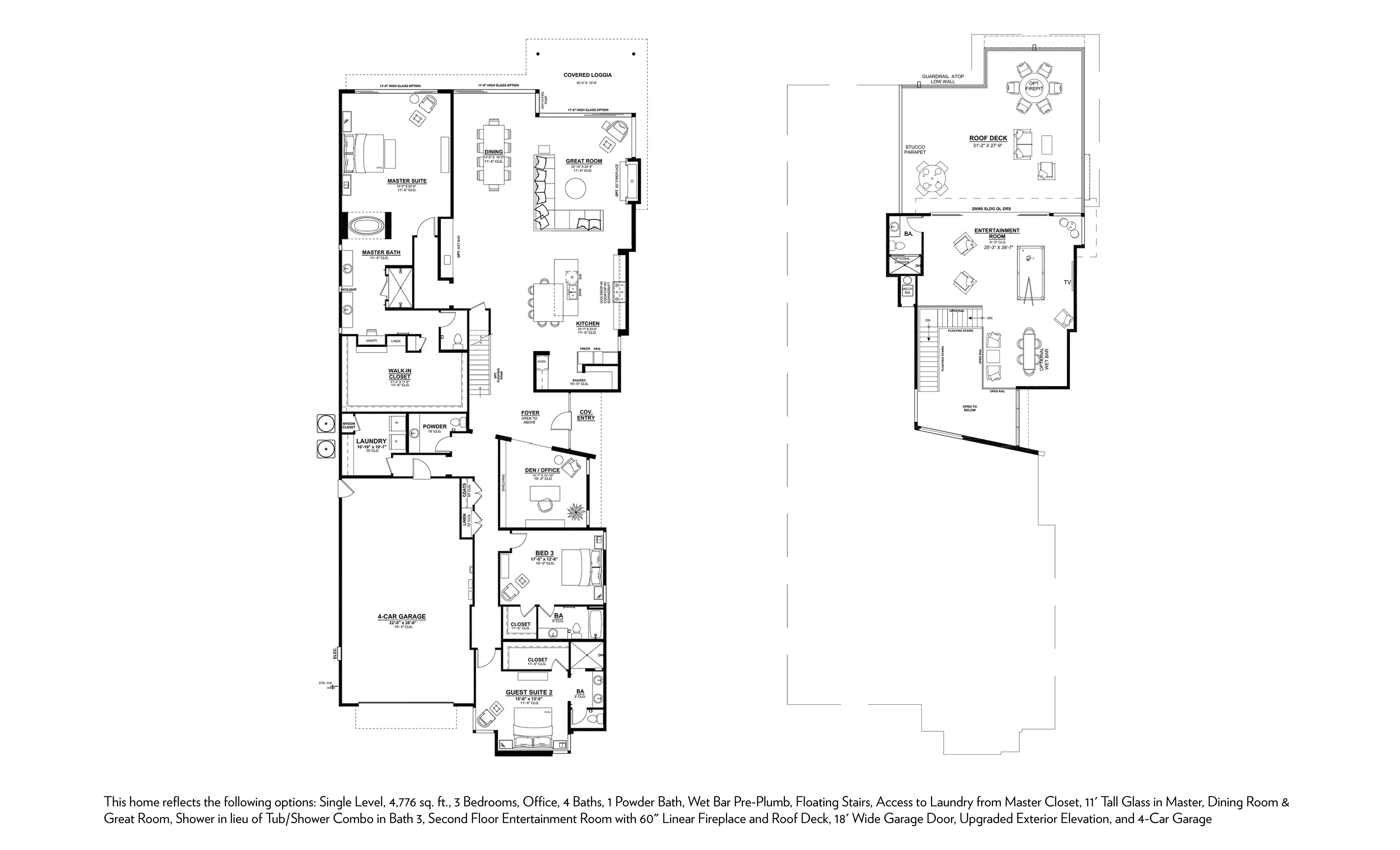 First and Second Floor Floor plans
