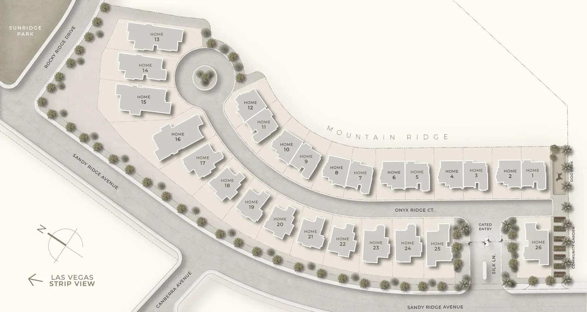 Rocky Ridge in Green Valley site plan