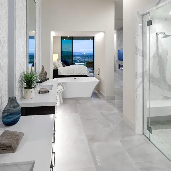 Luxury bathroom interior