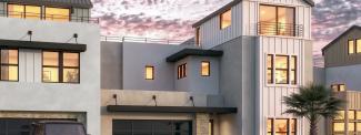 Rocky Ridge Homesite 11, Residence 1, exterior rendering at dusk