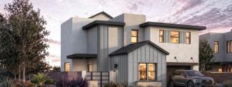 Rocky Ridge Homesite 22, Residence 3, exterior rendering at dusk