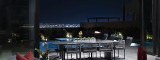 outdoor dining area