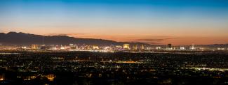 Estate homes overlooking Las Vegas Valley